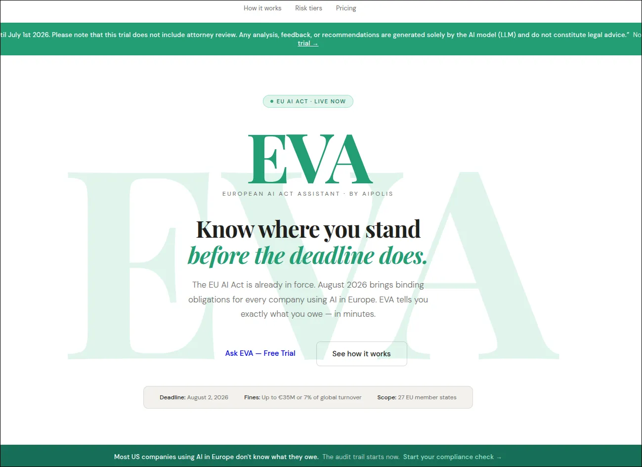 Cover image for Aipolis Compliance UI (EVA).
